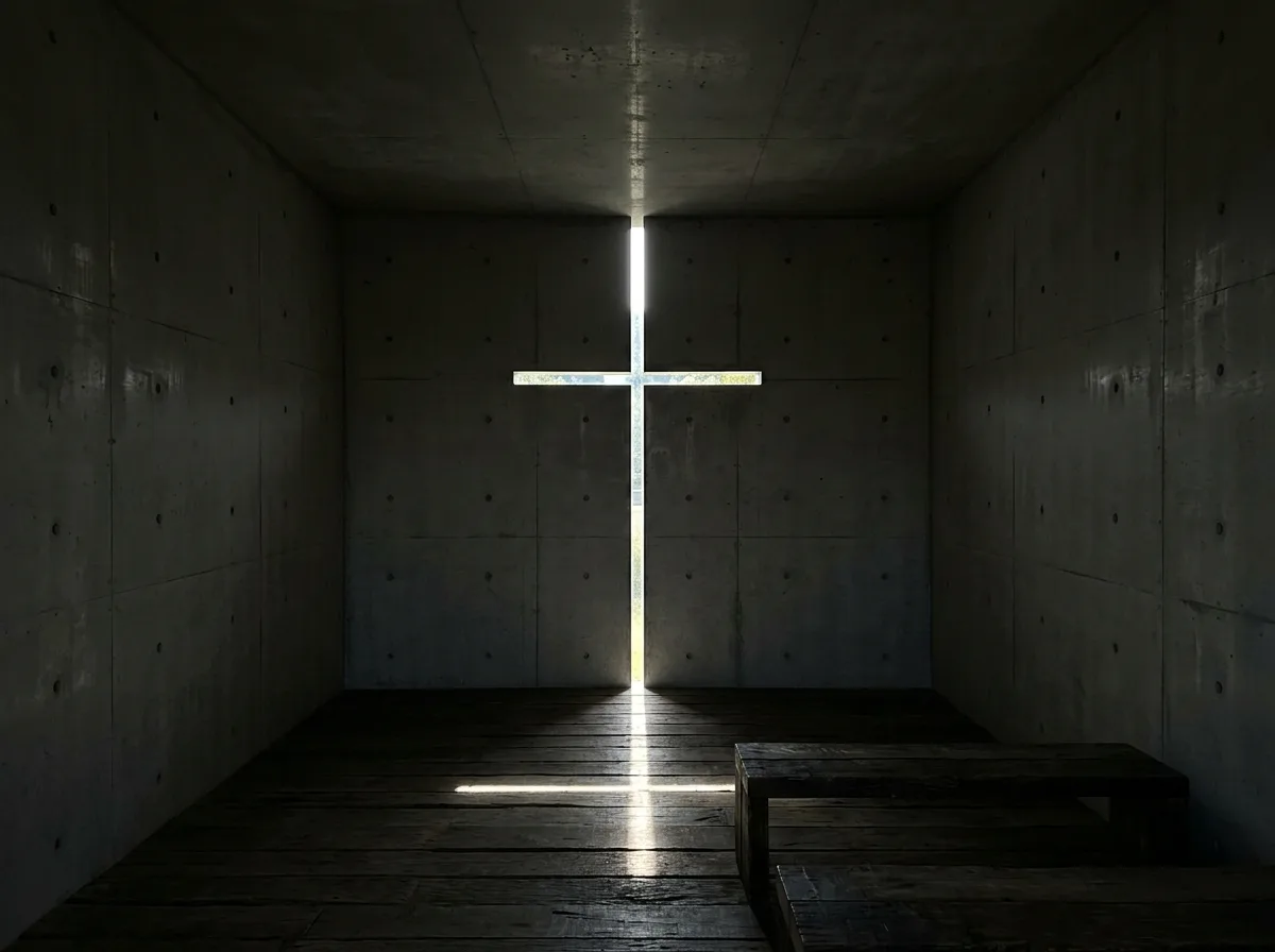 Tadao Ando | Church of the Light: The Door is a Cut Cross