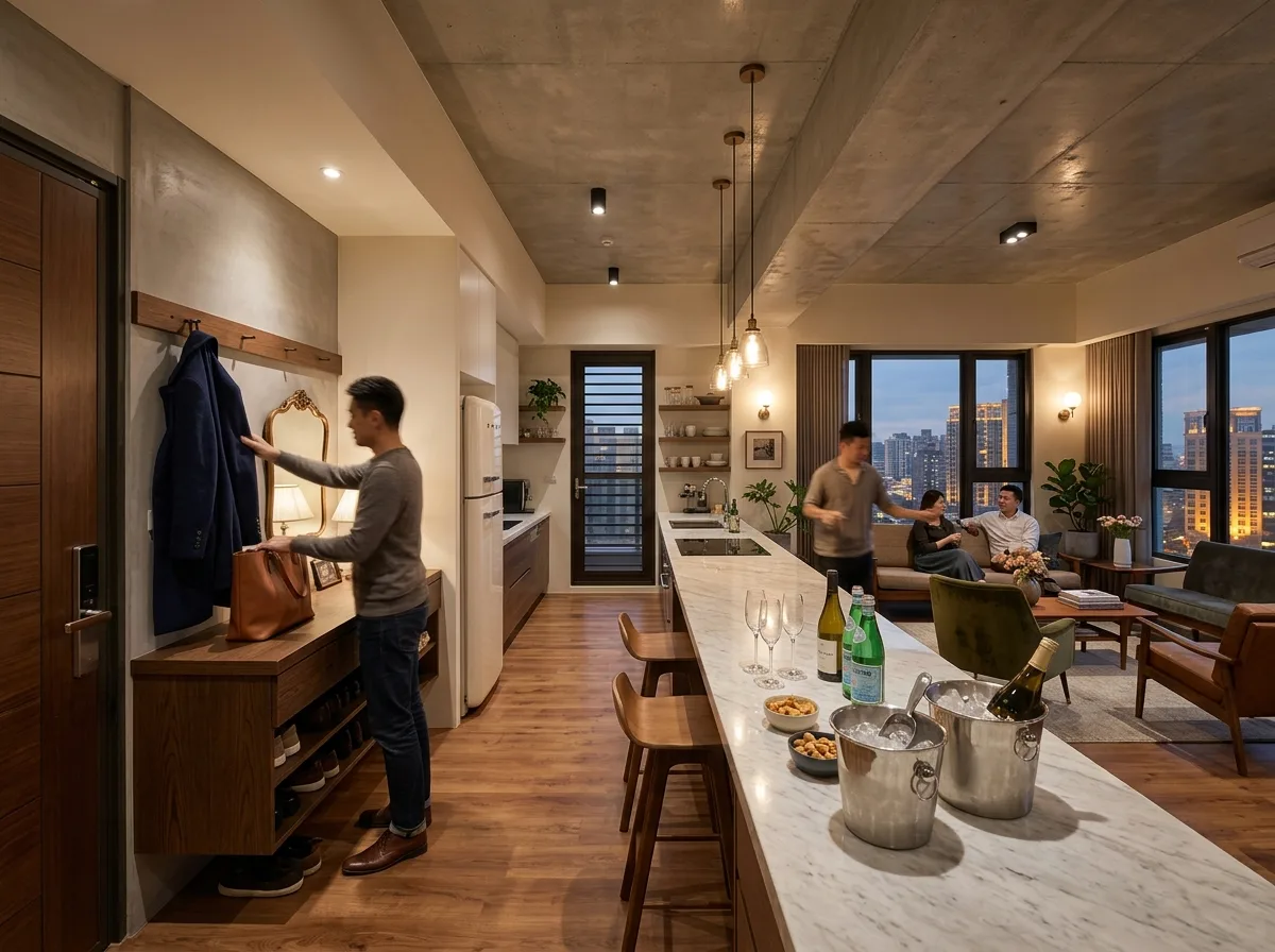 Flow for Entertaining: From the Door to a Drink in Hand