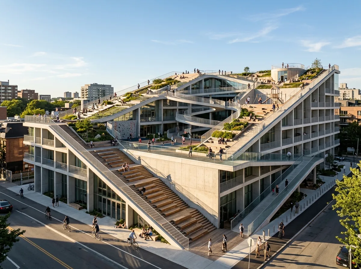 Climbable Architecture: Rooftops as Public Circulation