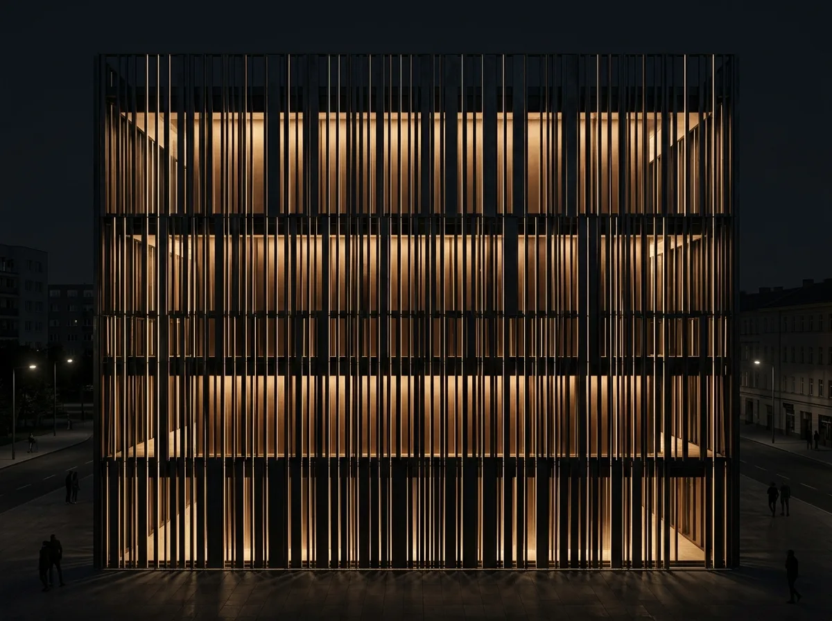 Lighting Redesign: Louvered Facade Changed to Internal Backlighting