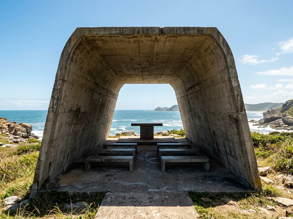 Chapel on the Sea: A Concrete Shell Folded