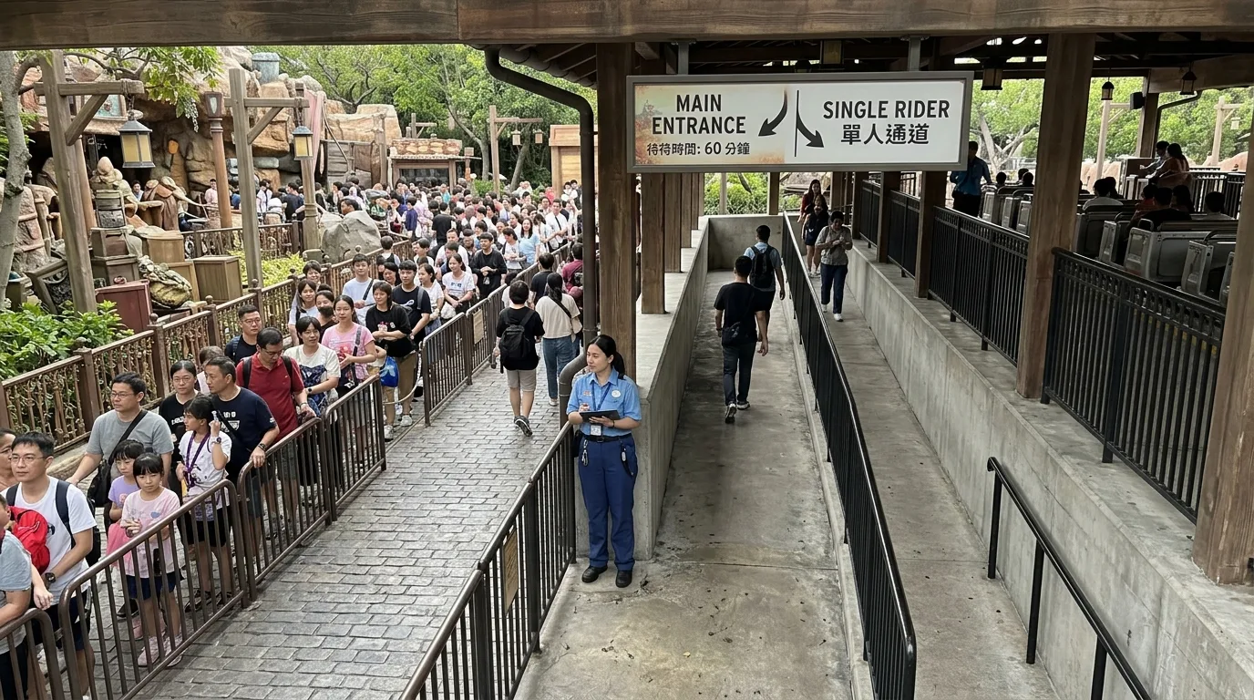 Single Rider Line: Another Path for Solo Visitors