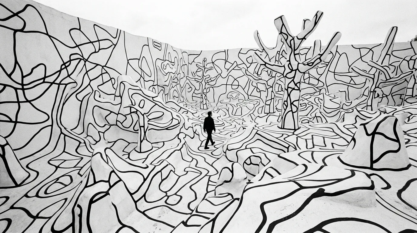 Dubuffet | Sculptures You Can Walk Into: The Labyrinth of Black Lines and White