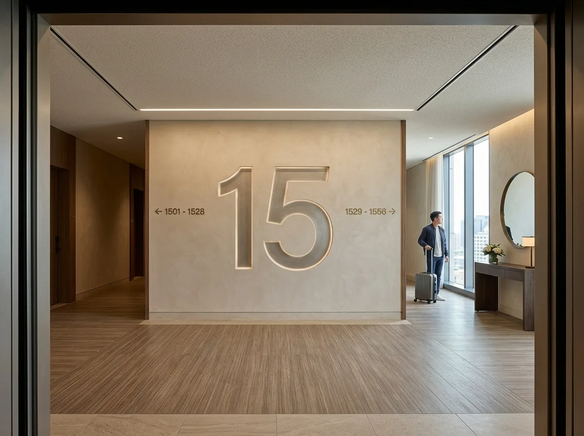 Elevator Lobbies (Guest Floors): The First Second Out of the Elevator