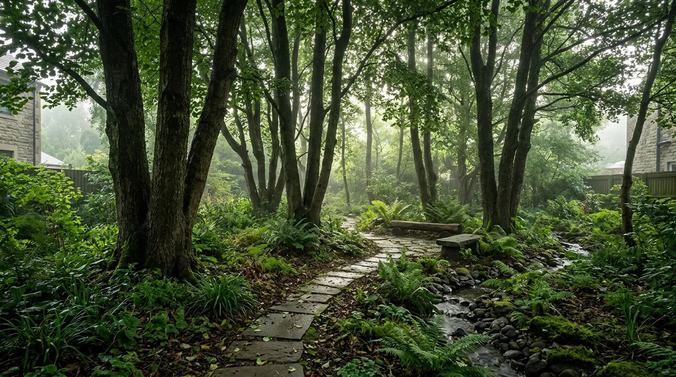 Forest Atrium: Large Trees and Shaded Spaces Beneath