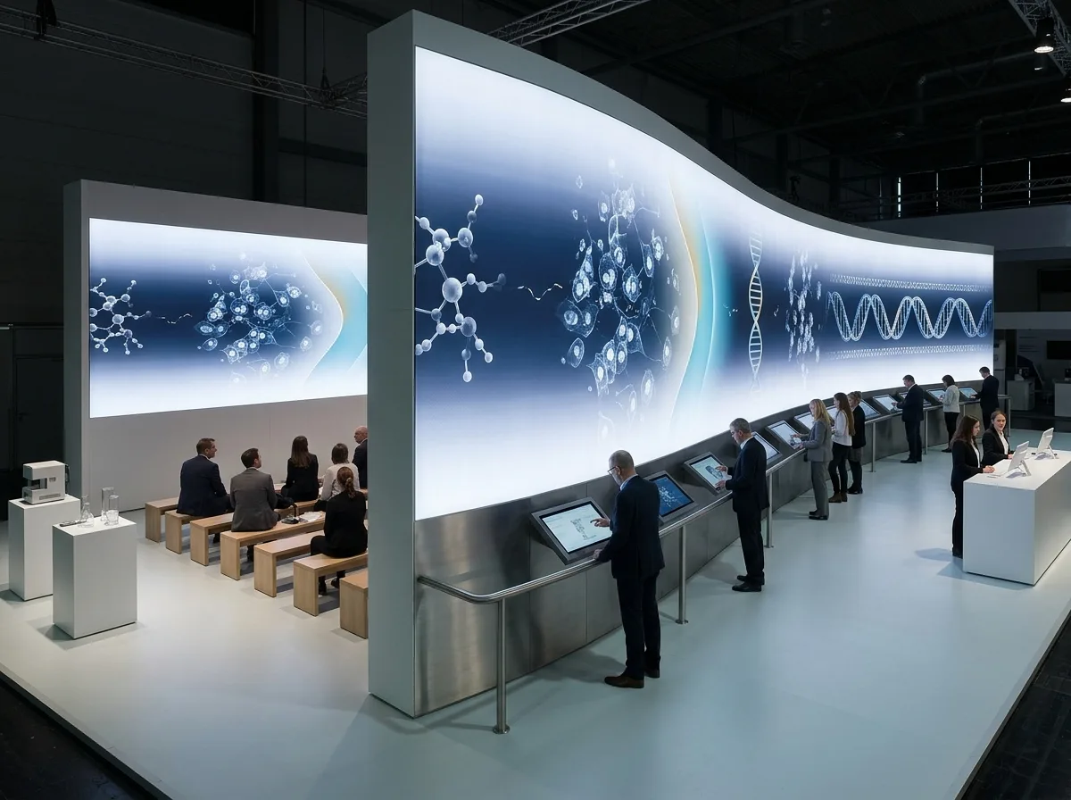 Medical Exhibition・Information Visualization: Data Becomes Walls