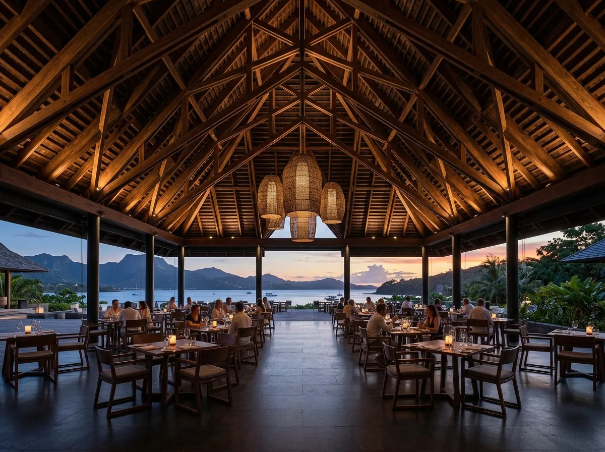 Resort Main Restaurant: Open Dining Under a Giant Roof