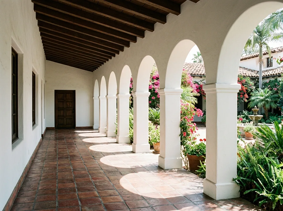 Arcades: A Series of Arches Forming a Walkway