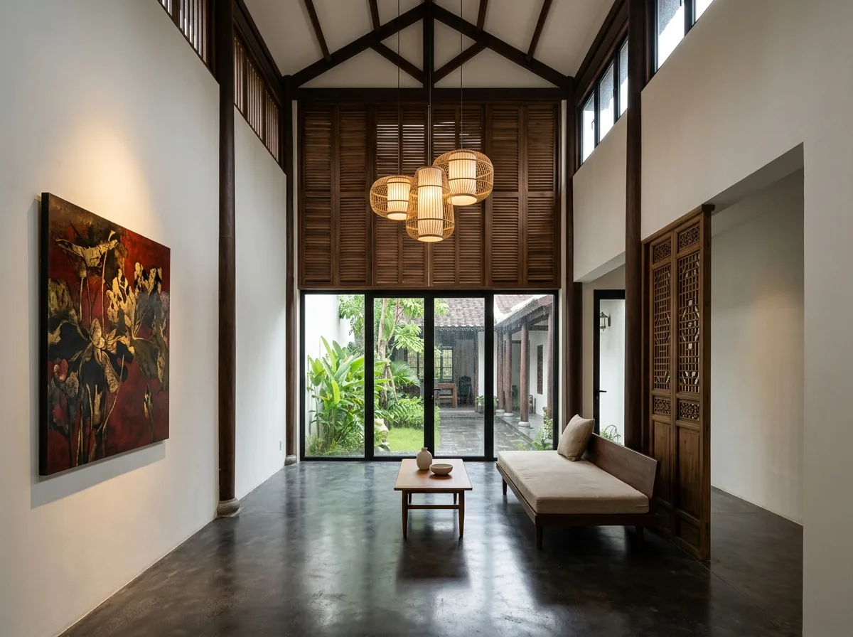 Meaning of Modern: Keep the skeleton, retain only three decorative pieces