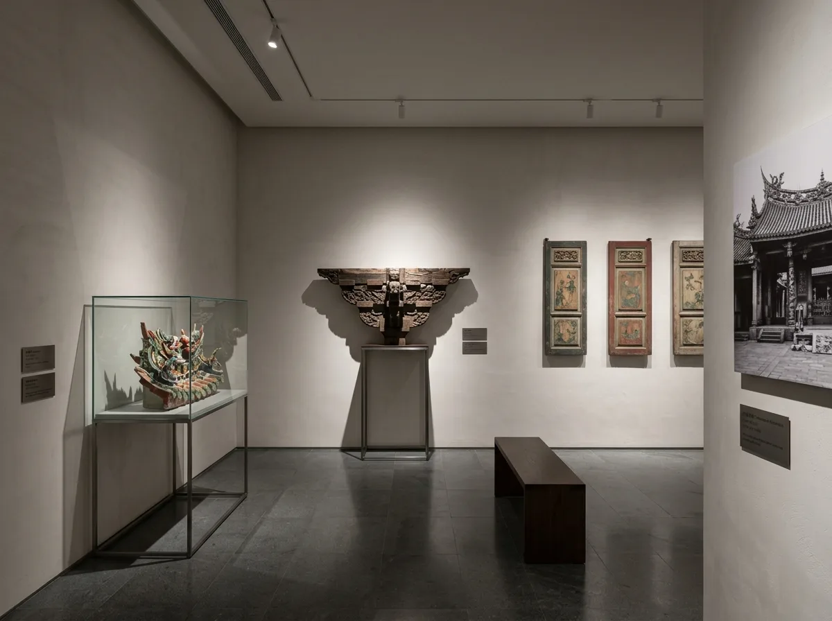 寺院遺物館：古材の現代的展示