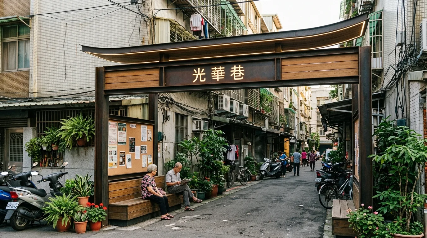 Community Entrance: A Small Contemporary Archway