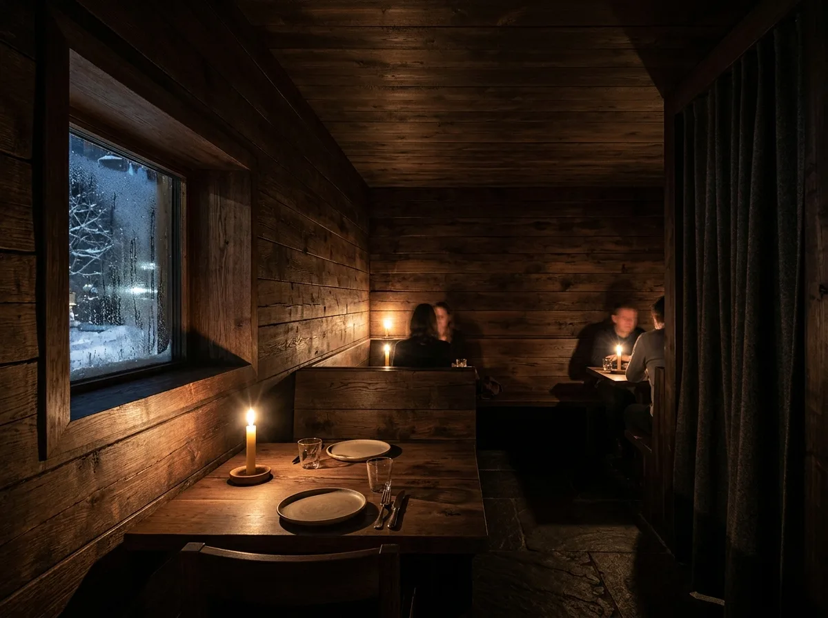 Atmospheric Bistro: A Room of Single Material