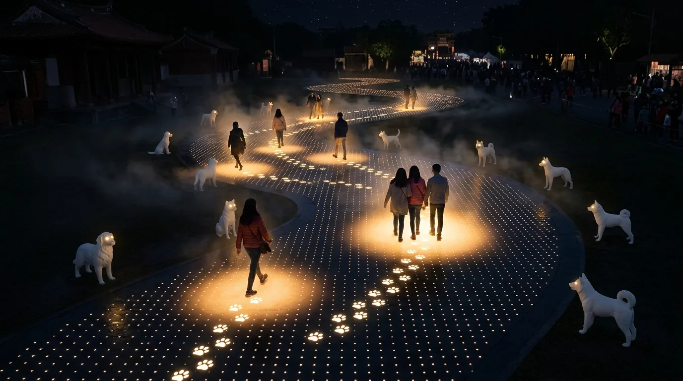 Year of the Dog Light Zone・Tech Style: Interactive Light Paths and Companion Sensing