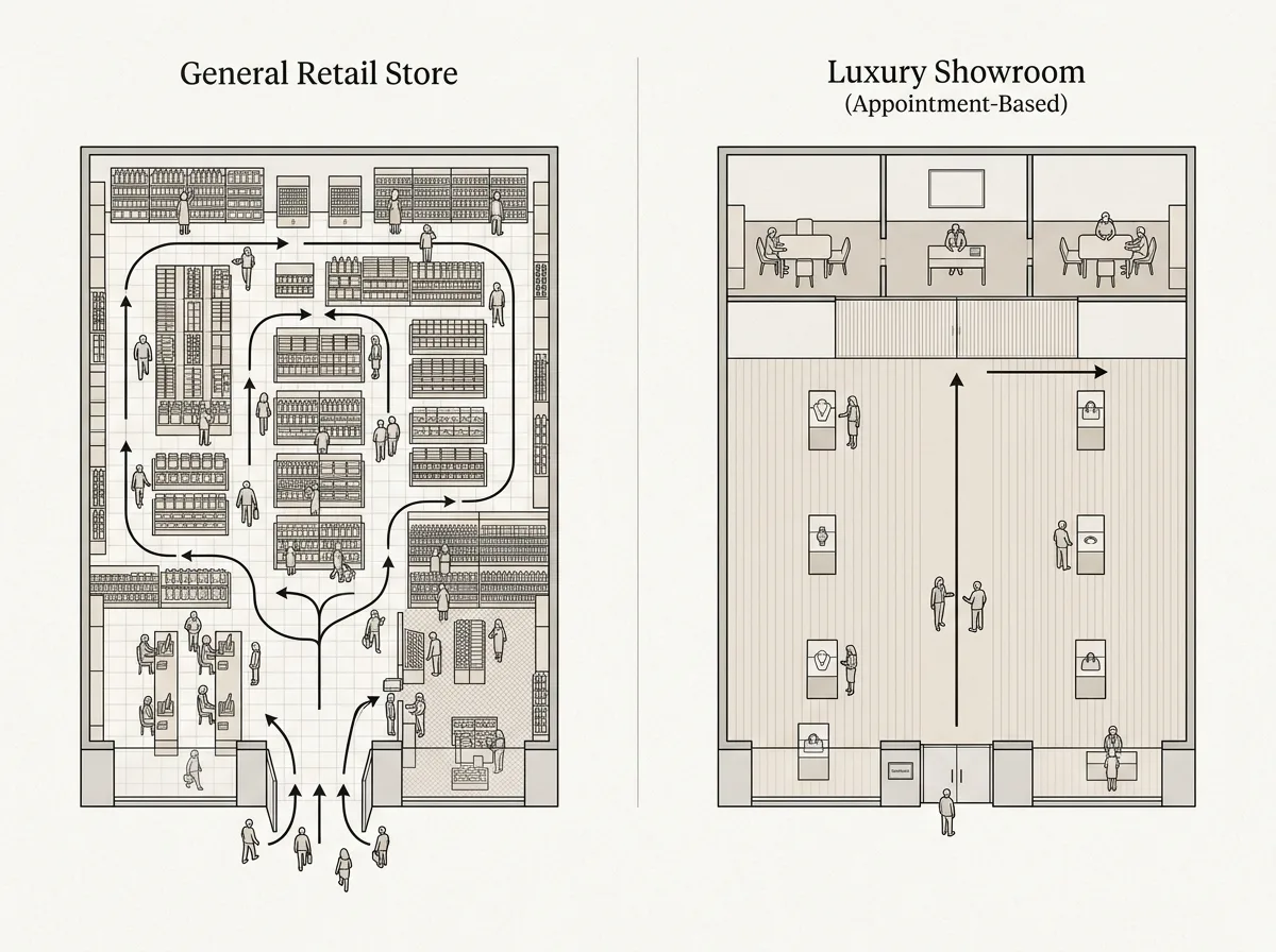 The Difference from Retail Stores: Selling Transactions, Not Foot Traffic