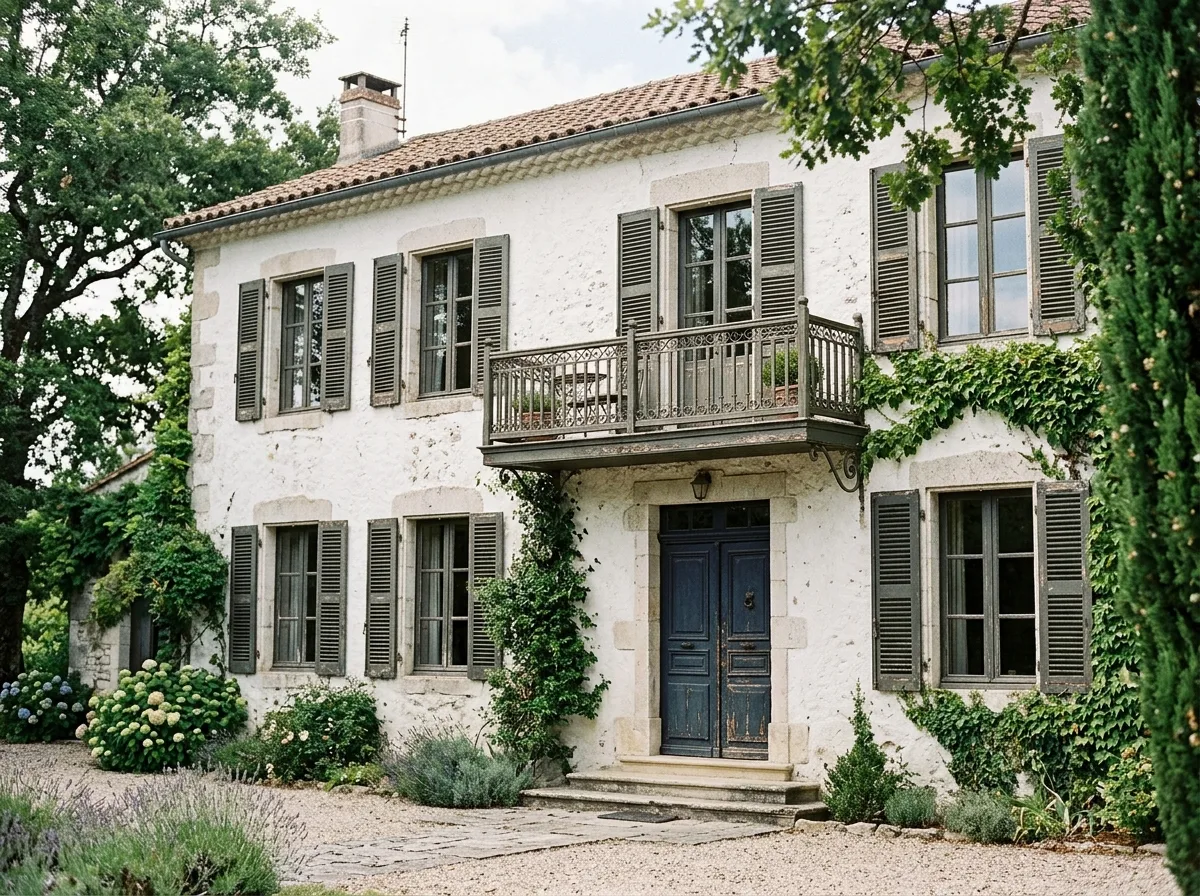 Dark Green and Dark Blue: Colors of Louvers and Shutters