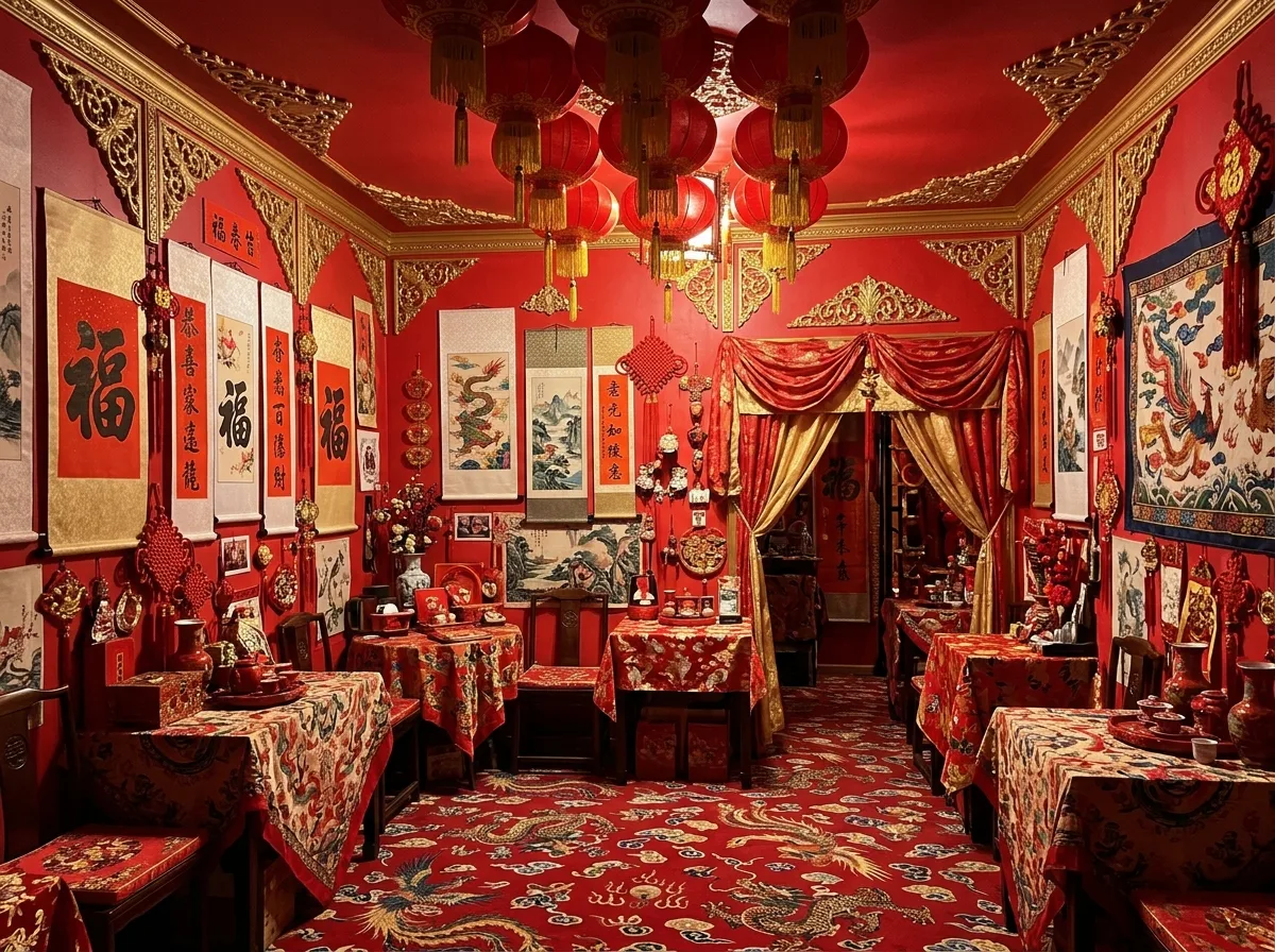 The Beauty of Imperfection: A Banquet Hall Full of Red and Gold
