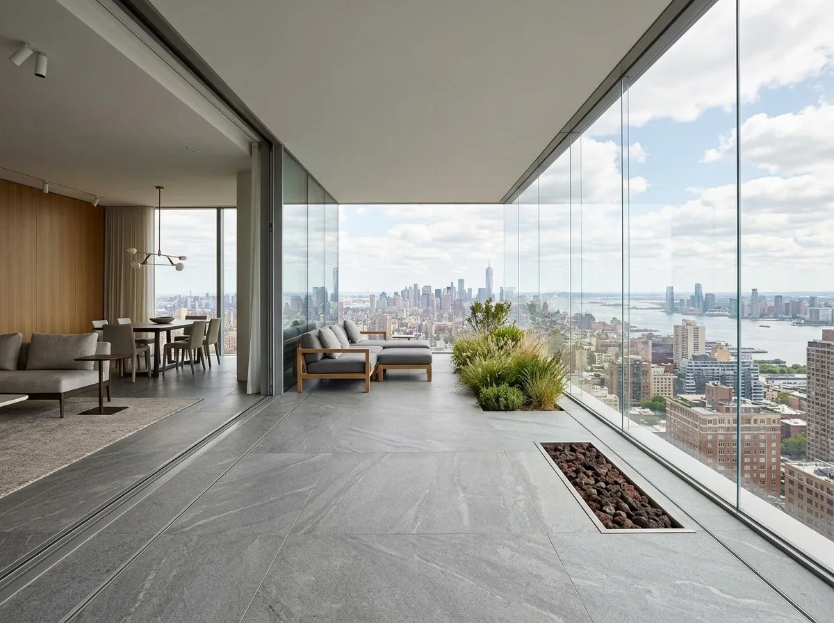 Modern Luxury Terrace: Borderless Ground
