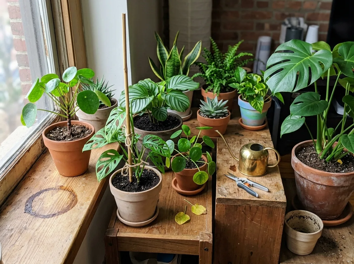 植物の手入れの痕跡