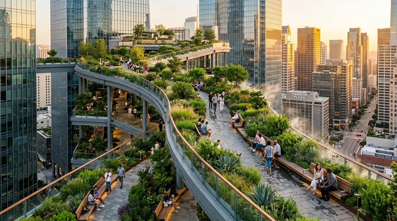 Urban Skywalk Oasis