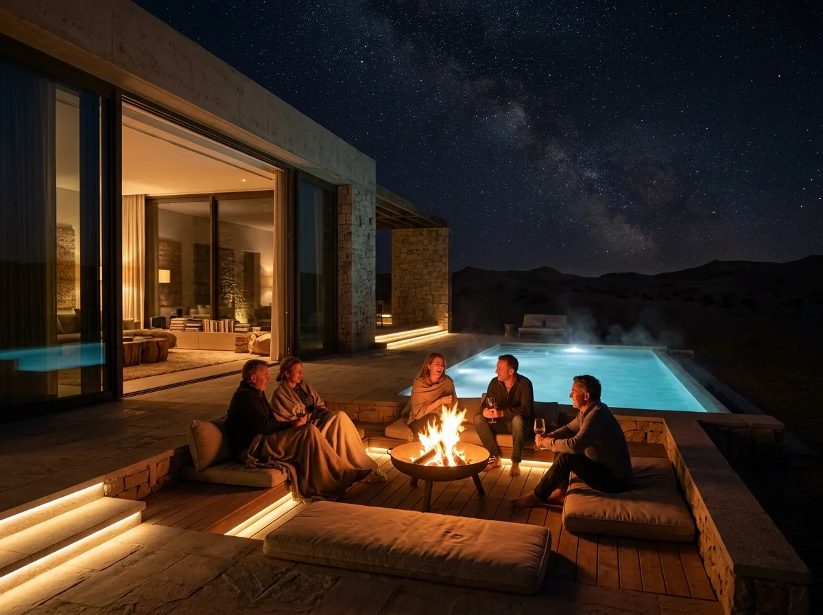 Nighttime Outdoor Living: Closed During the Day, Open at Night