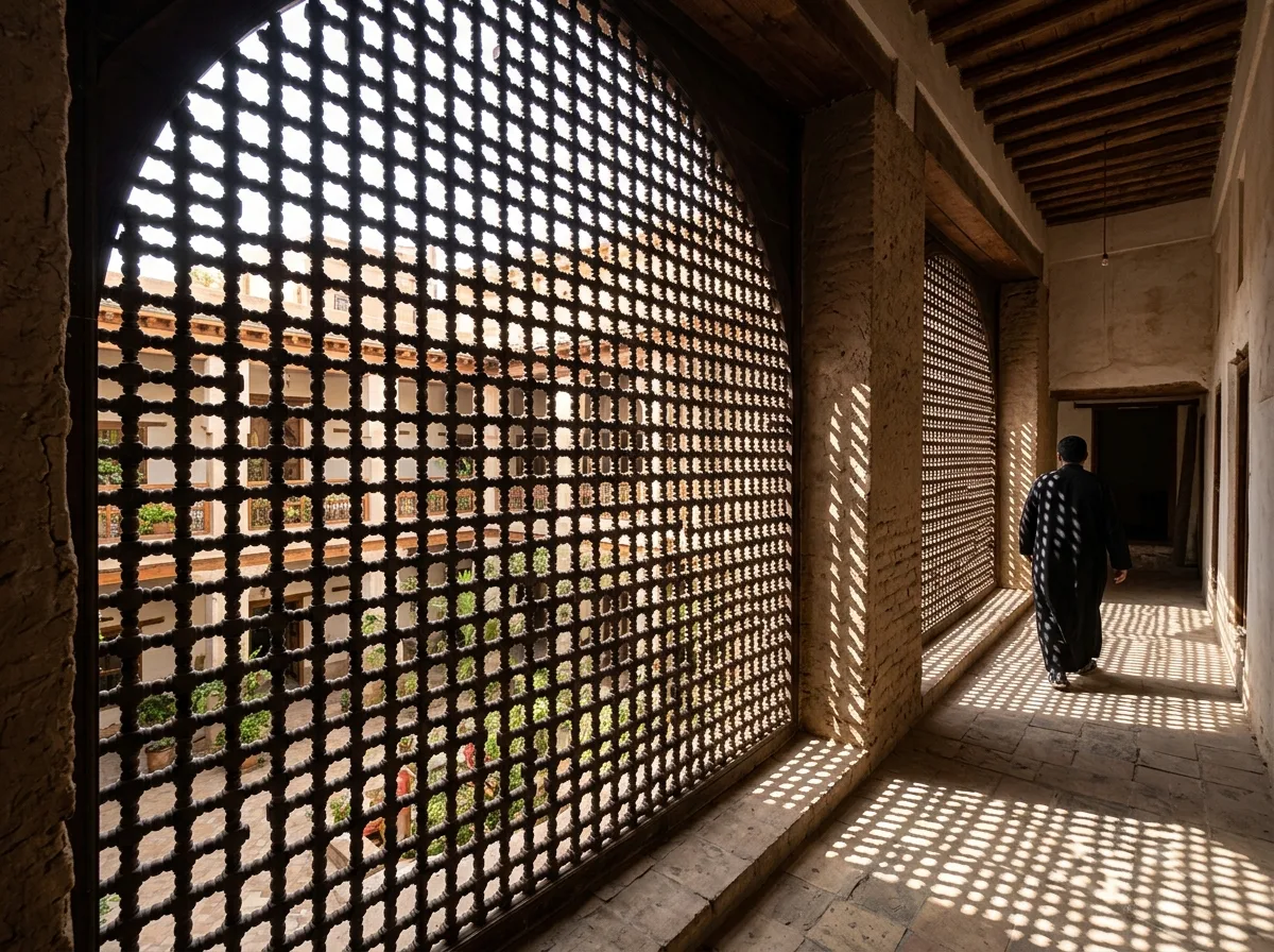 Mashrabiya: Light and sight are fragmented