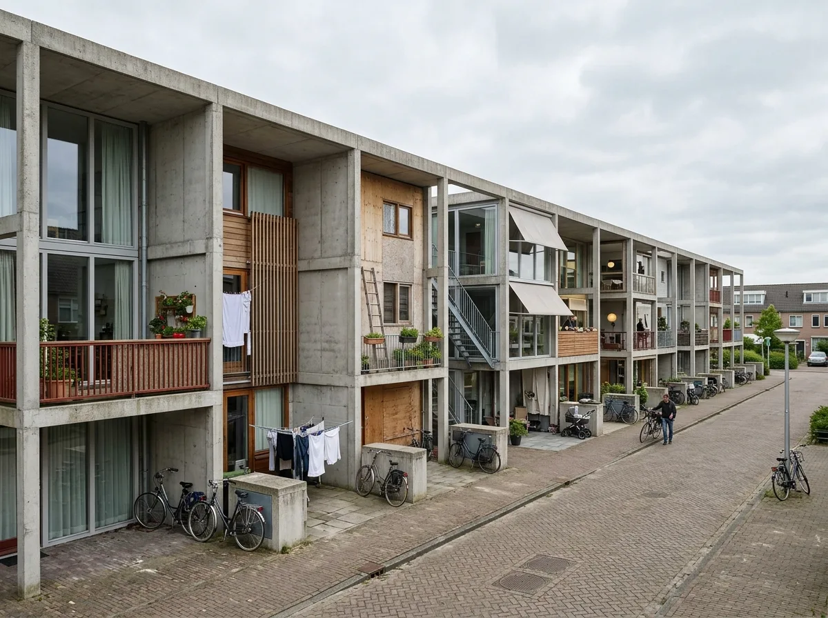 未完の住宅スケルトン：住民が埋めるフレームワーク