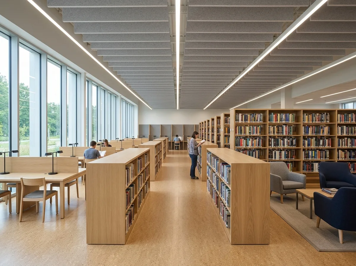 Libraries: Bookshelf Spacing and Reading Area Lighting