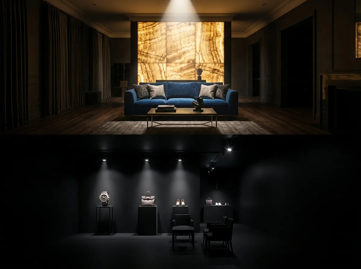 The Difference Between Dramatic Luxury and Theatrical Techniques Serving Products