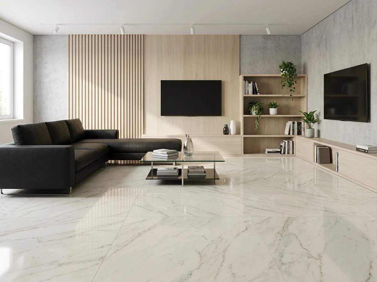 Generate Three Flooring Material Options in the Same Interior
