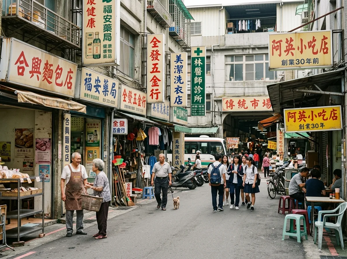 生活のための商店街：地域住民向けの商品