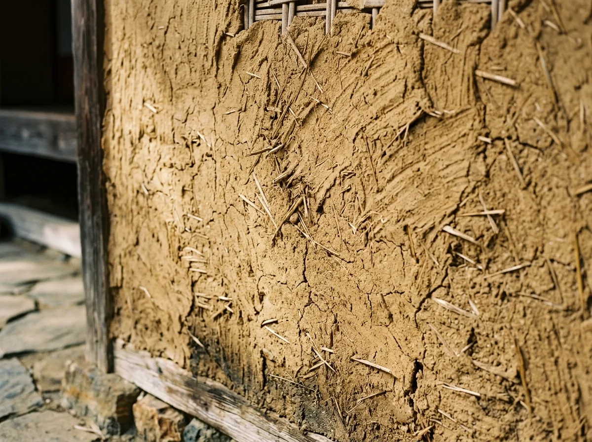 土壁：墙里看得见稻草