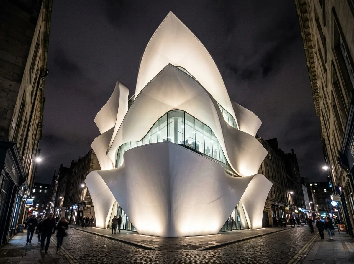 Bozankaya | Dior Seoul: Stacking of White Sail-like Curved Surfaces