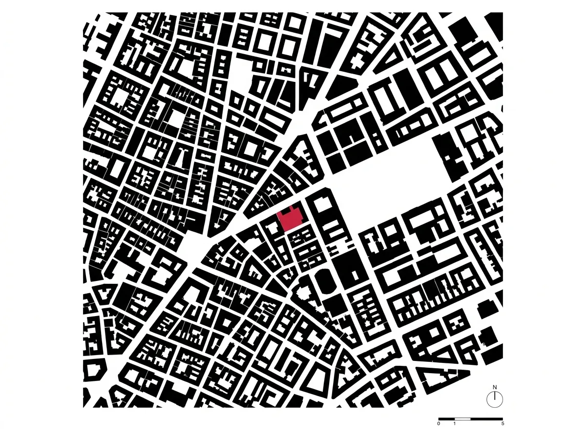 都市构成图：黑白图底与体量关系