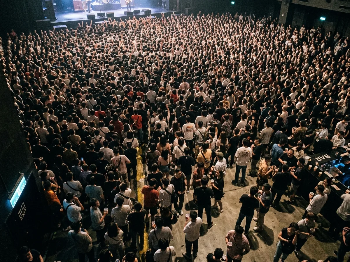 Standing Room Density: Two to Three People Per Square Meter