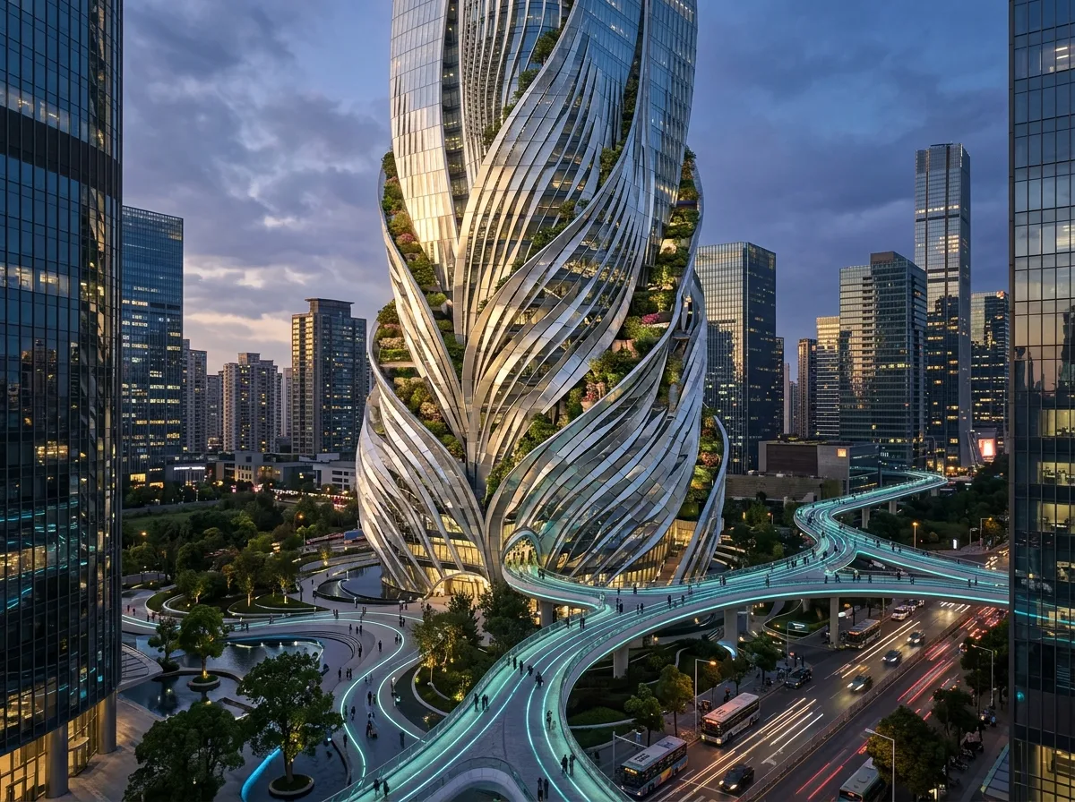 Breathing Curtain: Urban Intelligent Living Architecture
