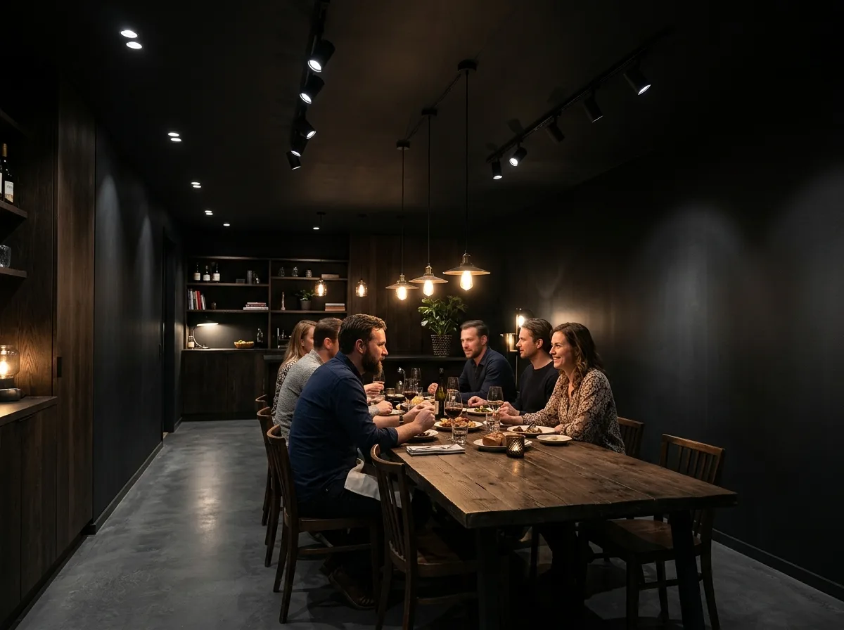 Lighting Dark Spaces: Light Absorption by Black Walls, Needs Compensation