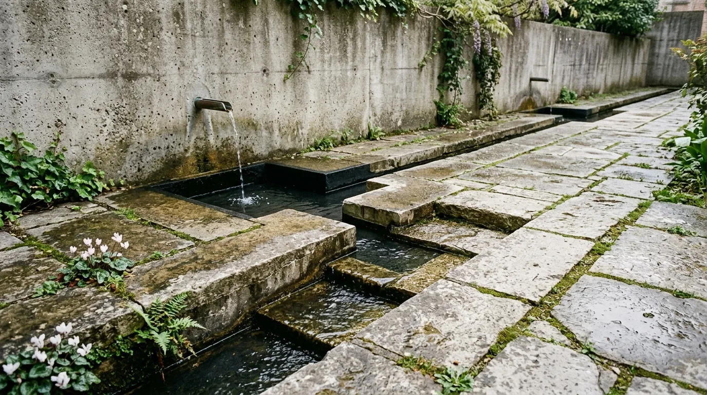 水のディテール：浅い水路、迷宮、そしてヴェネツィアの湿気