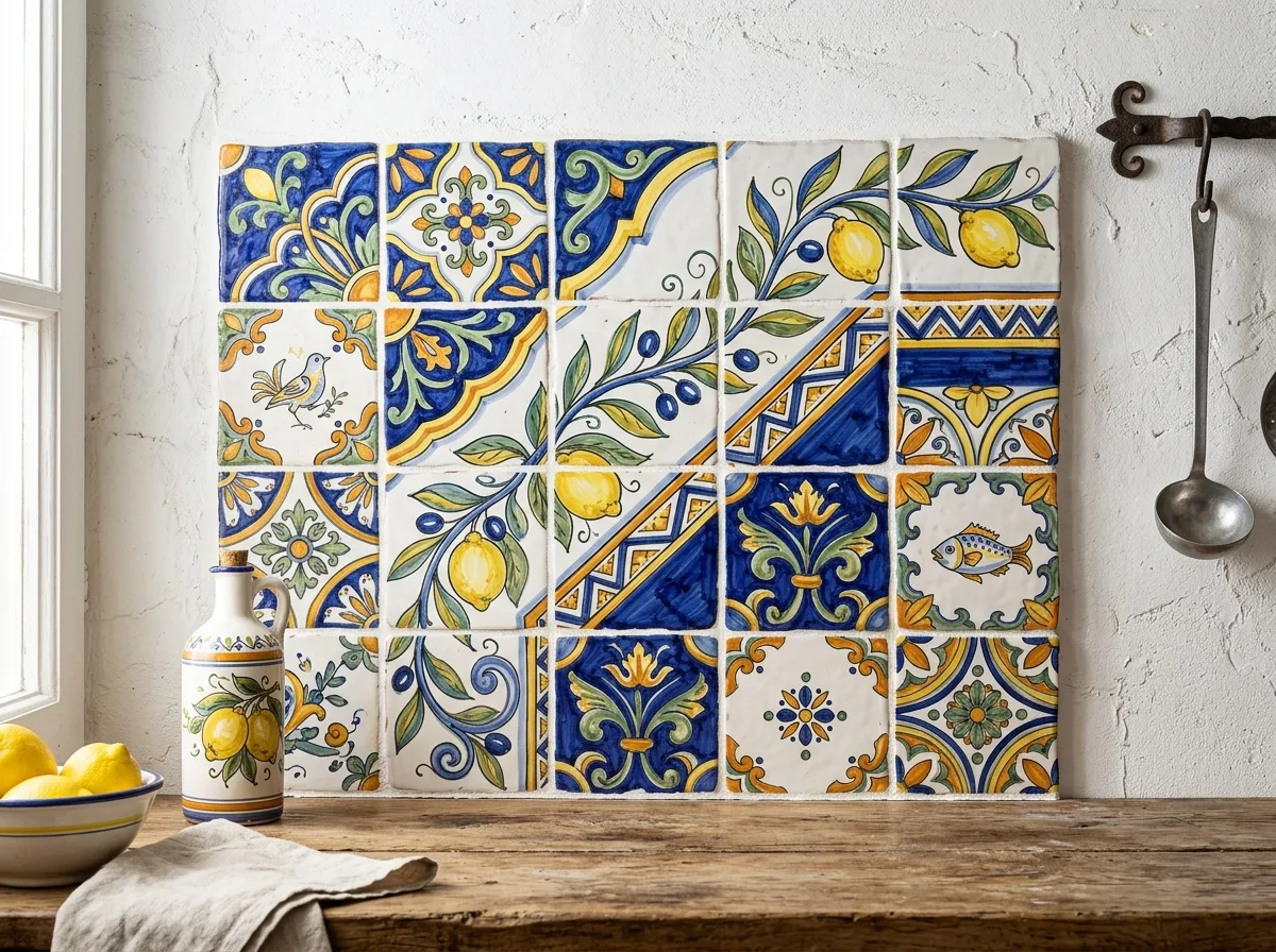 Hand-Painted Glazed Tiles: The Colors of Southern Italy