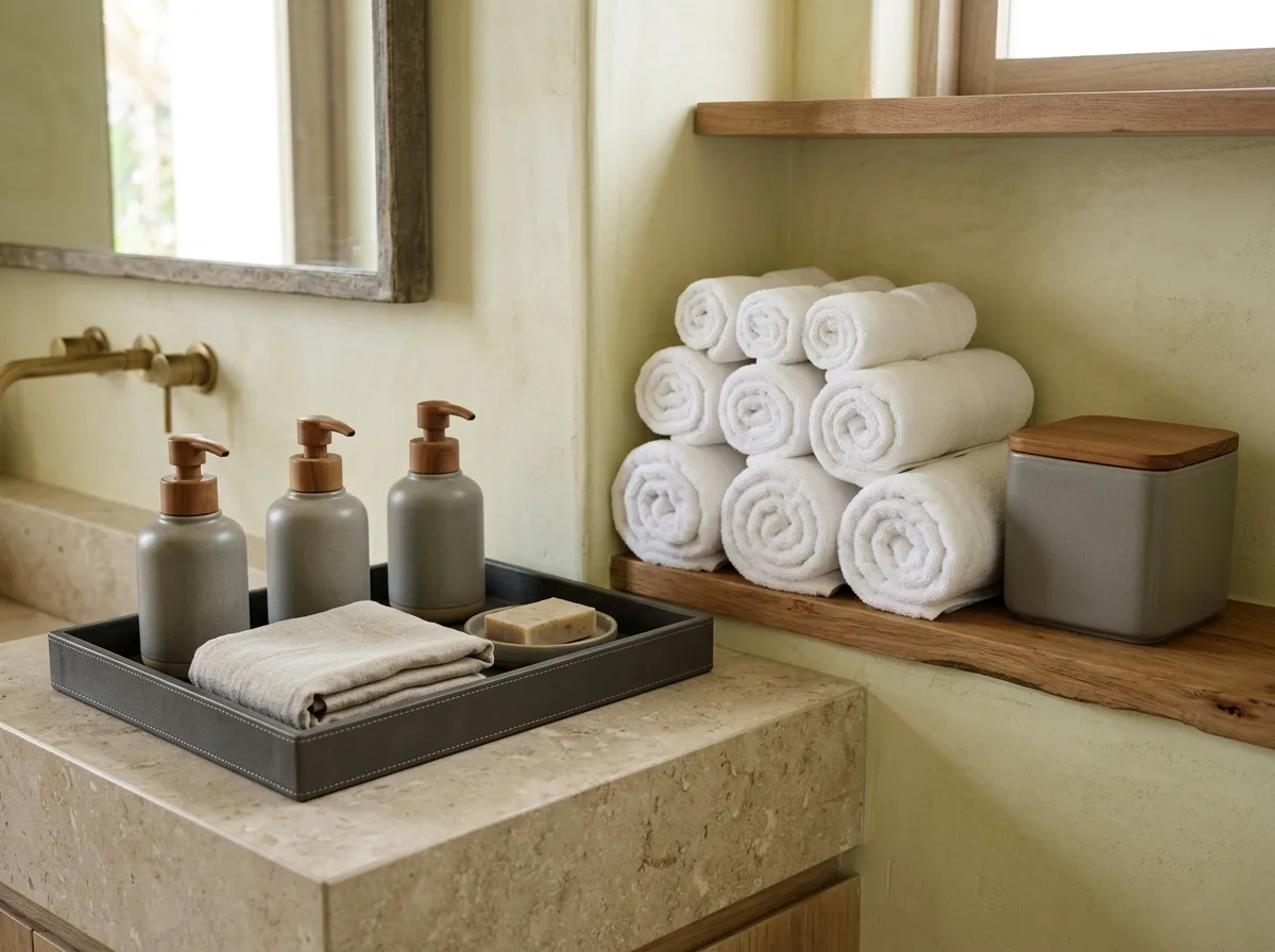 Display of Supplies: Order on a Tray