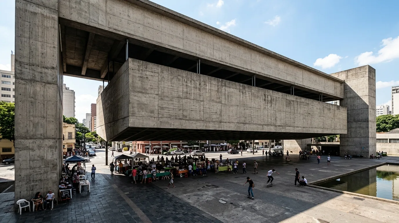 The Lifted Plaza: Urban Space Under a Suspended Span