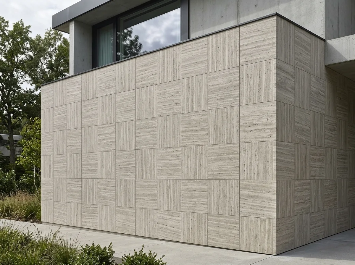 Geometric stone tiling