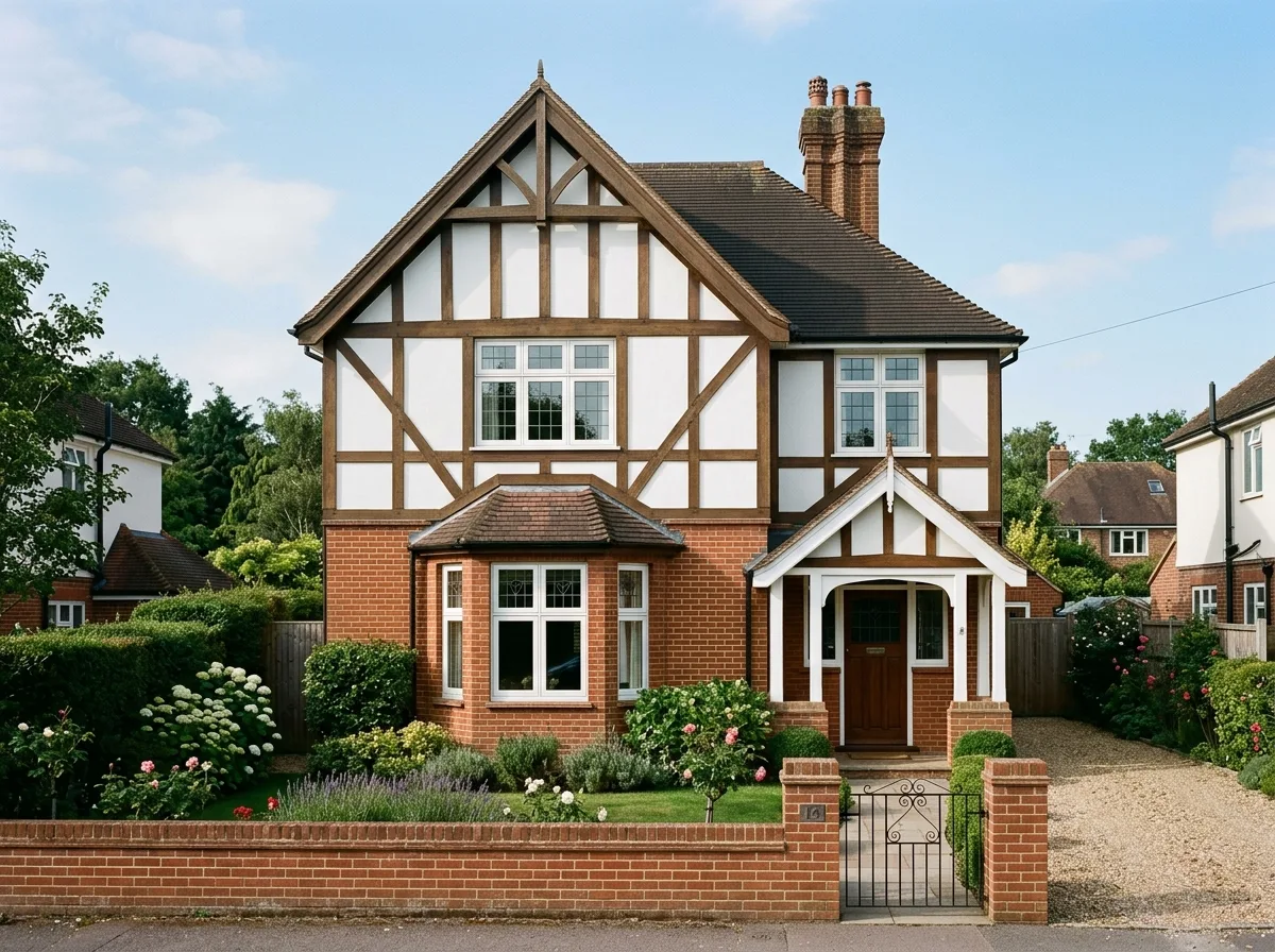 Tudor Revival Suburban House