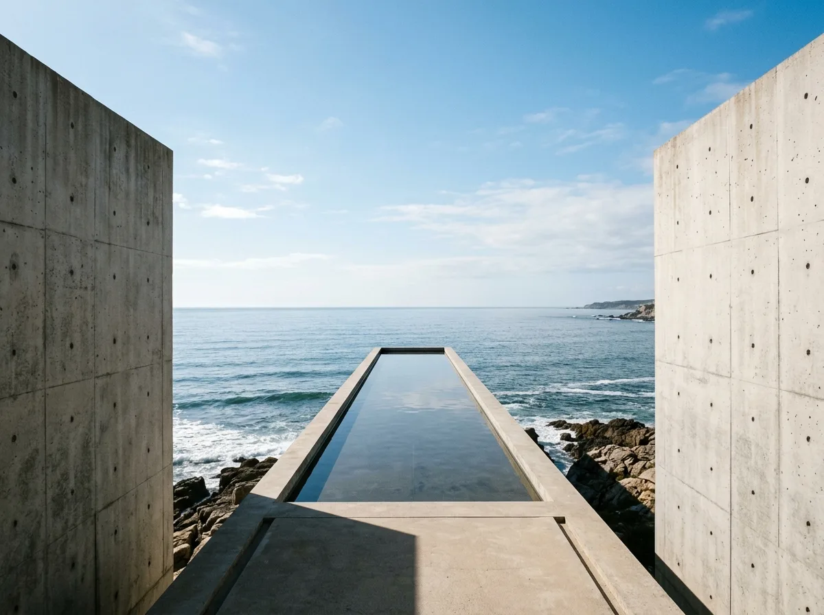 海と建築：コンクリートの幾何学における空と海の対話