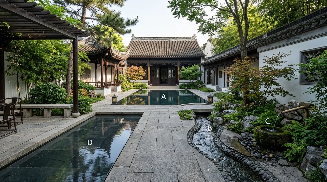 水的四种用法：镜、渠、声、凉
