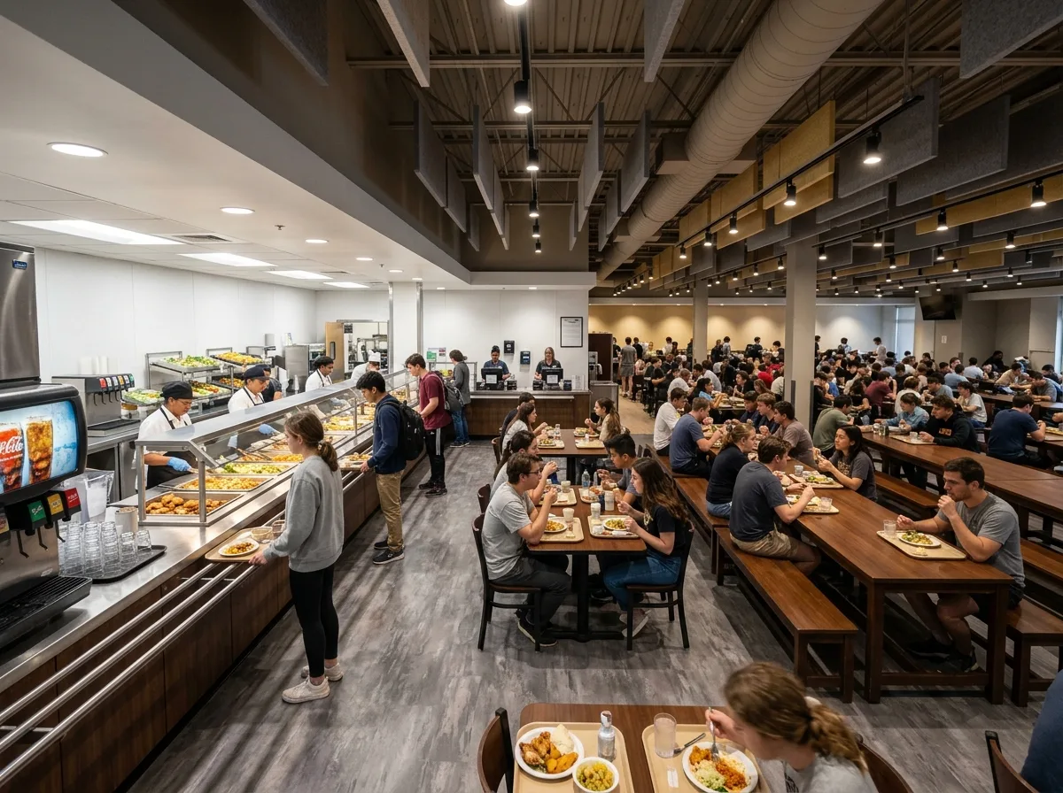 Cafeteria: Serving Lines and Seating Density