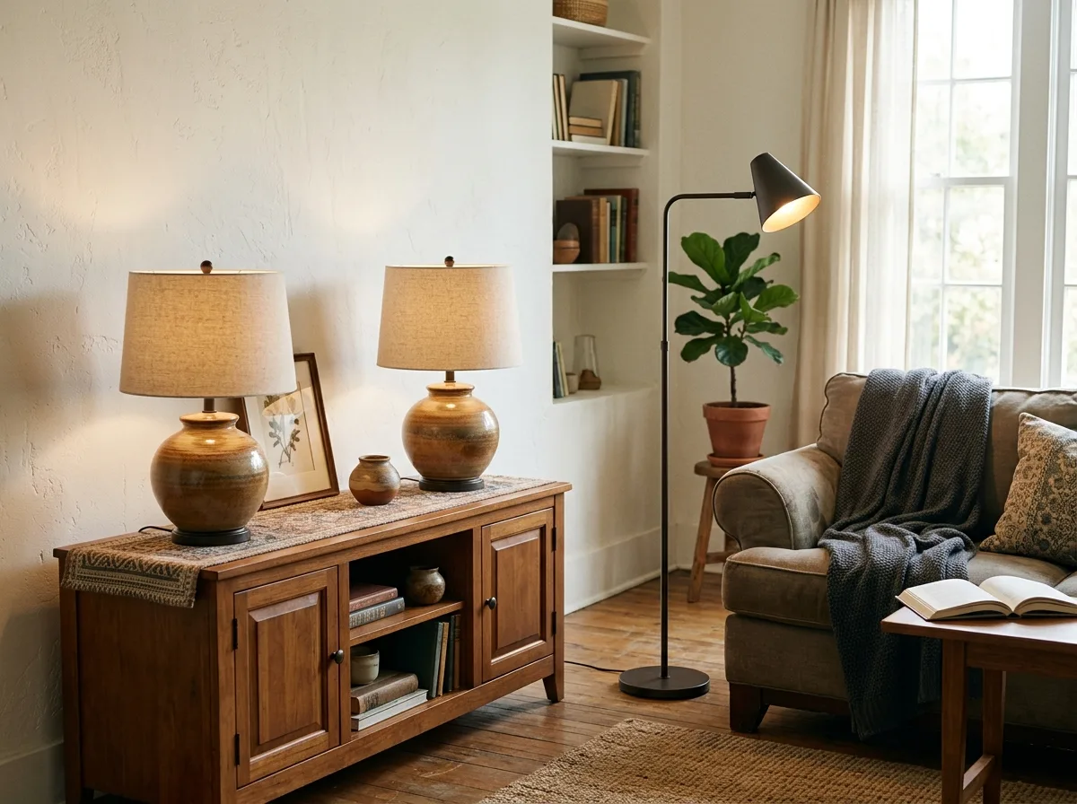 Lighting mix: one classical, one contemporary