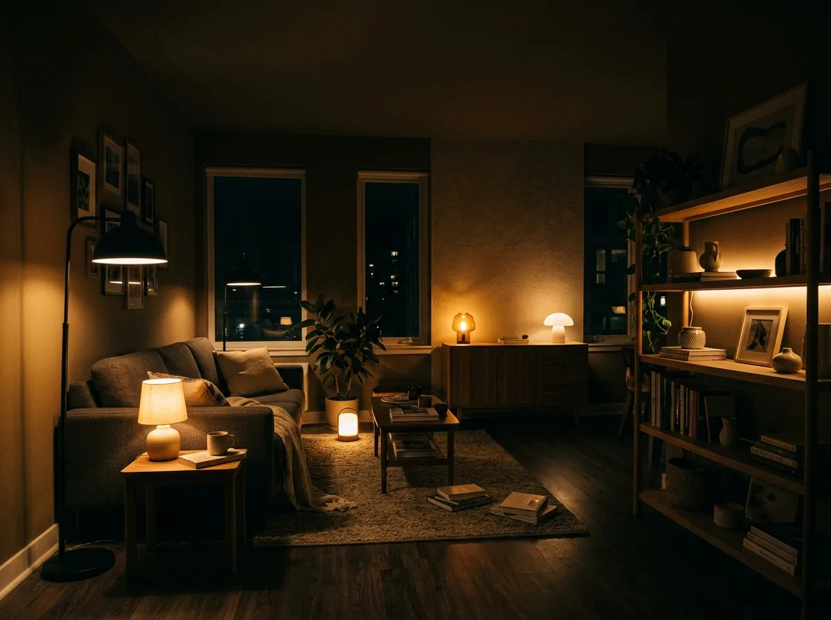 Five to seven low-level light sources
