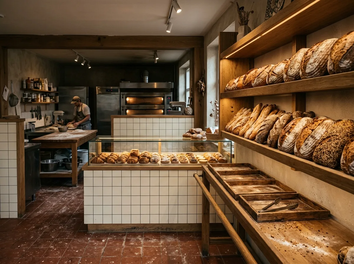 Bakery: Baking Counter and Bread Display Heights