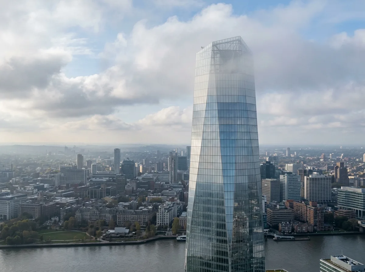 Transparent Skyline: Towers Merging with the Sky