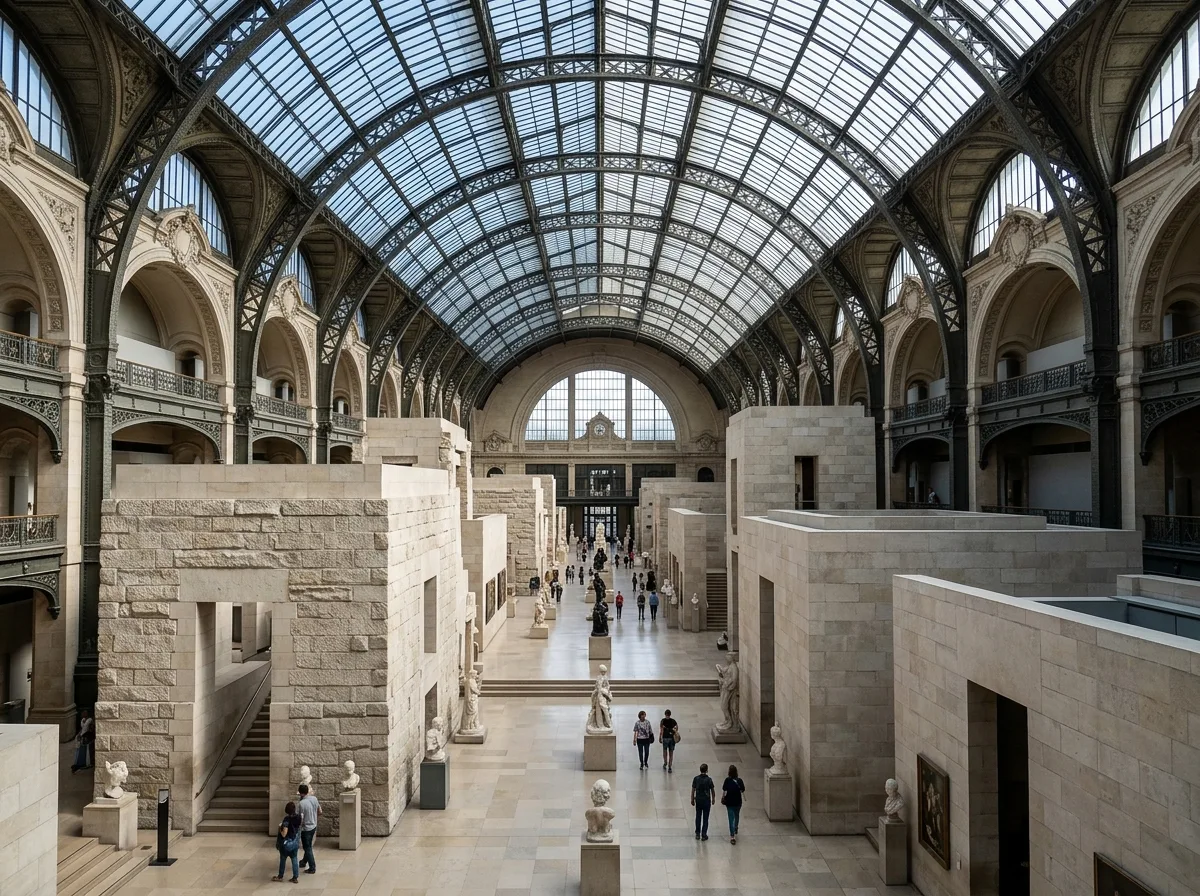 Stone Volume in the Station Hall: A New Insert Under the Old Steel Structure